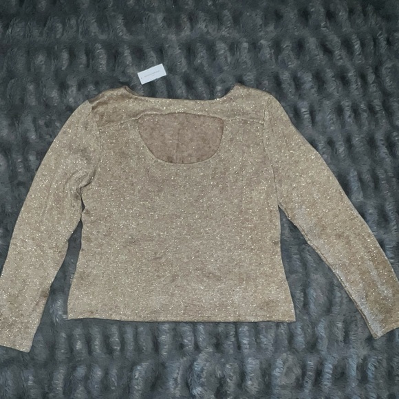 Banana Republic Factory Shimmery Top sz L NWT - Picture 2 of 6